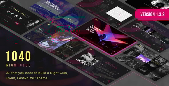 1040 Night Club 1.3.4 - DJ Music Festival WordPress Theme