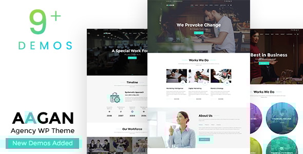 Aagan 1.0 - Agency Startup WordPress Theme