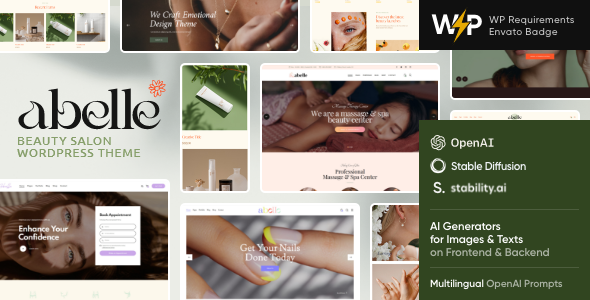 Abelle 1.22 - Beauty Salon Elementor WordPress Theme