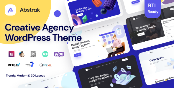 Abstrak 1.5.4 - Agency & Portfolio WordPress Theme