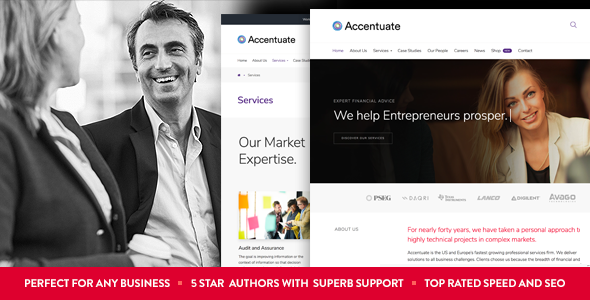 Accentuate 1.2.0 - A Professional Consulting WordPress Theme