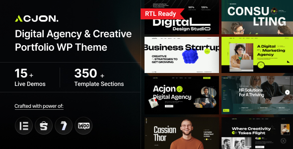 Acjon – Digital Agency WordPress Theme
