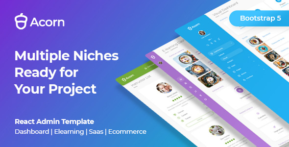 Acorn 1.0.0 - React Admin Template
