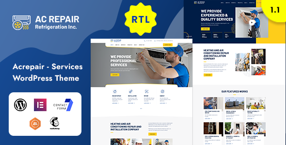 Acrepair 6.9 - Air Conditioning Services WordPress Theme