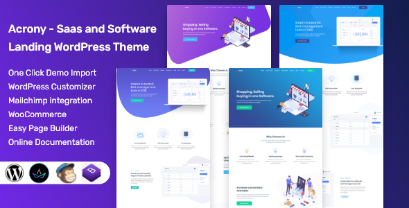 Acrony 3.1.0 - Software and Saas WordPress Theme