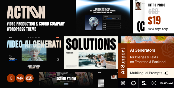 Action - Video Production & Sound Company WordPress Theme