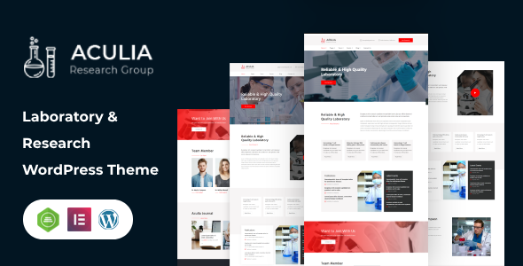 Aculia 1.8 - Laboratory & Research WordPress Theme