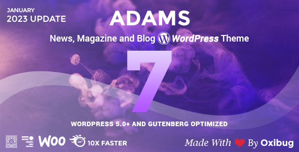 Adams 7.3.0 - Responsive Retina WordPress News Magazine Blog
