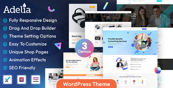 Adelia 1.0.9 - Corporate Business WordPress Theme