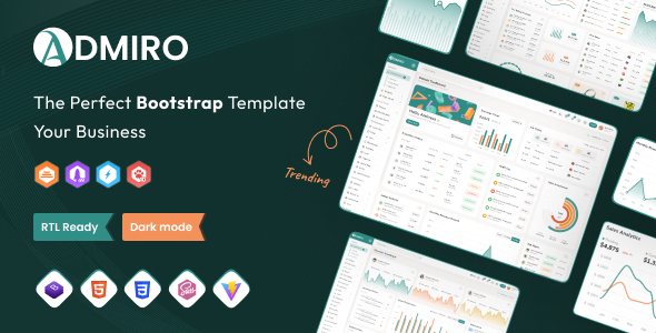 Admiro  Bootstrap Admin Dashboard HTML Template