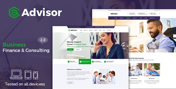 Advisor 2.0 - Consulting Business Finance Template