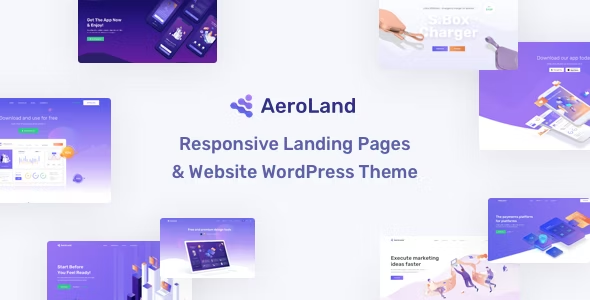 AeroLand 5.0 - App Landing Software Website WordPress Theme