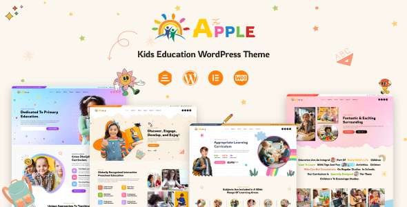AforApple 1.0 - Kids Education & LMS WordPress Theme