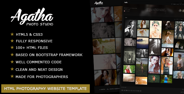Agatha 1.9 - Photography Portfolio Website Template