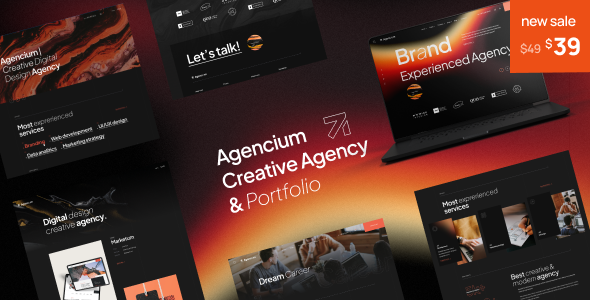 Agencium  Creative Agency & Portfolio WordPress Theme