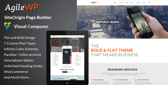 Agile 5.01 Multi-Purpose App Showcase WordPress Theme