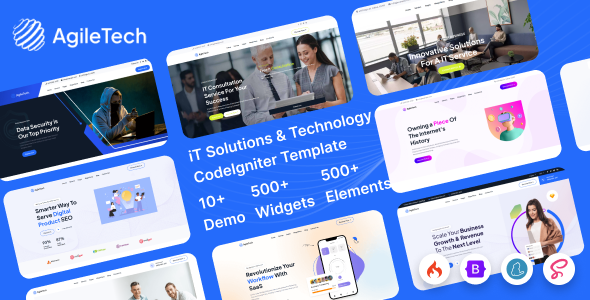 Agiletech - CodeIgniter IT Solutions & Technology Service Multipurpose Template