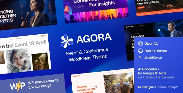 Agora 1.9 - Event & Conference WordPress Theme