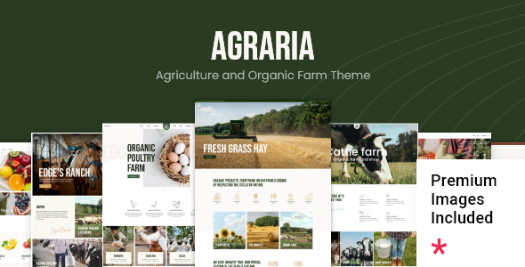 Agraria 1.2.1 - Agriculture and Organic Farm WordPress Theme