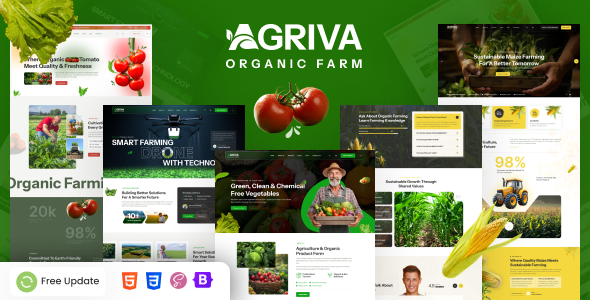 Agriva  Agriculture & Organic Farm HTML Template