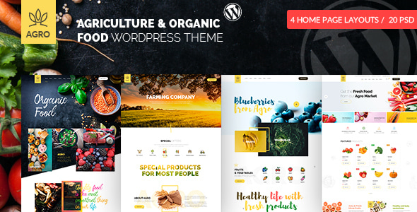 Agro 3.0 - Organic Farm Agriculture WordPress Theme