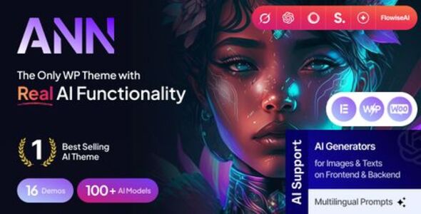 AI ANN 1.35 - AI Generator & AI Agency WordPress Theme
