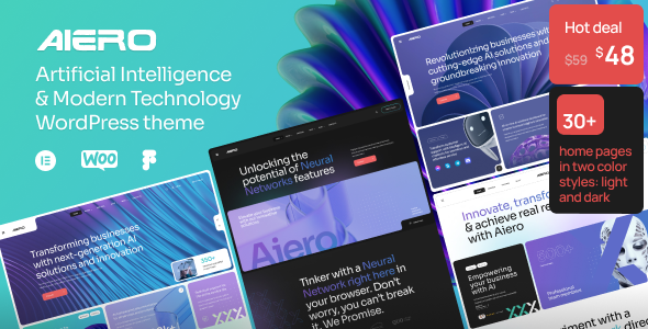 Aiero  AI Agency & Technology WordPress Theme