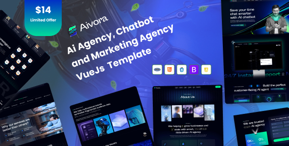 Aivora  AI Agency & Technology VueJS Template