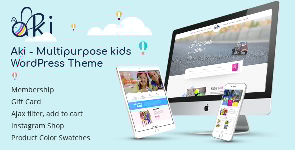 Aki 2.1.5 - Multipurpose Kids WordPress Theme