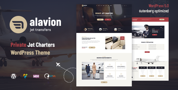 Alavion 1.0.2 - Private Jet Charters WordPress Theme