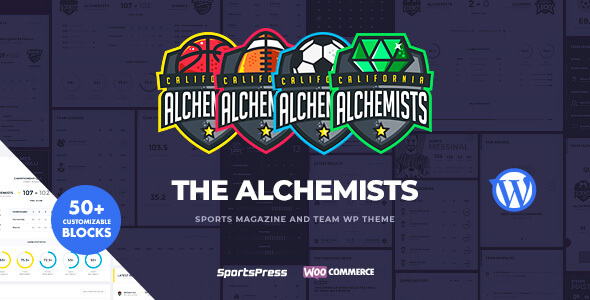 Alchemists 4.7.1 Sports eSports & Gaming Club and News WordPress Theme