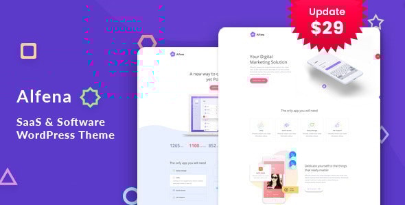 Alfena - SaaS Startup WordPress Theme