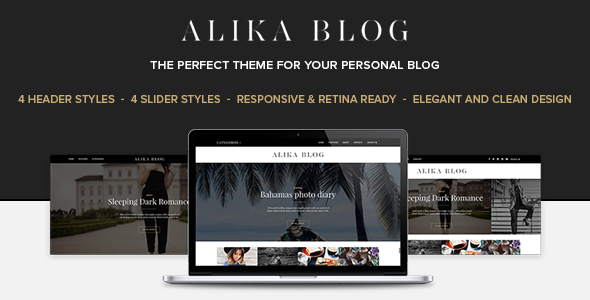 Alika 1.4.2 - Personal WordPress Blog Theme