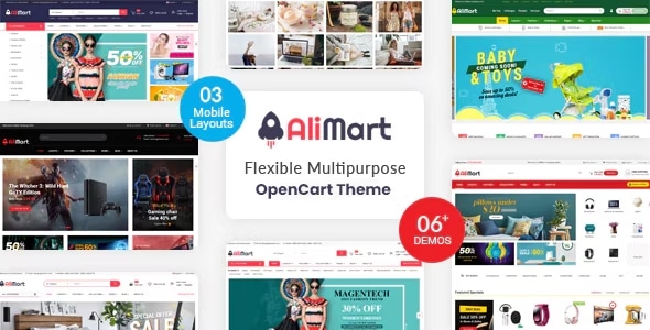 AliMart - Multipurpose OpenCart 3 Marketplace theme ( 6 Designs Updated)