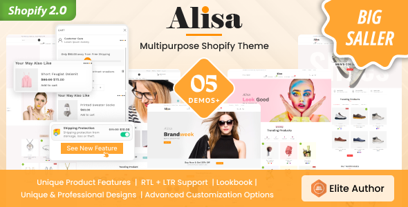 Alisa 2.6.0 - Sectioned Multipurpose Shopify Theme