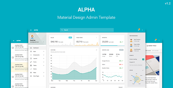 Alpha 1.2 - Material Design Admin Template