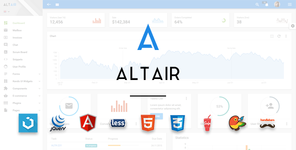 Altair 2.22 Admin Material Design UIkit Template