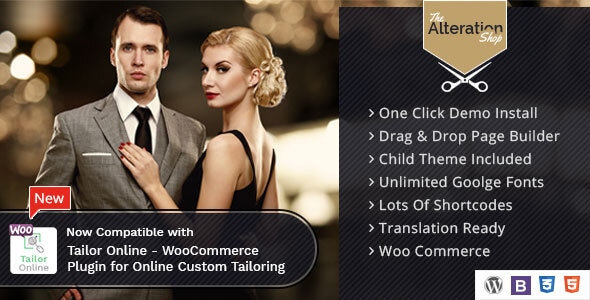 Alteration Shop 1.5 - WordPress WooCommerce Theme for Tailors