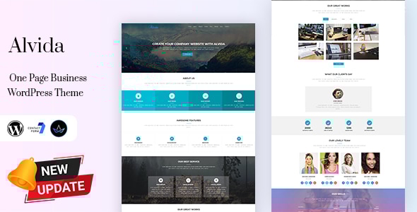 Alvida 1.6 - One Page Business WordPress Theme