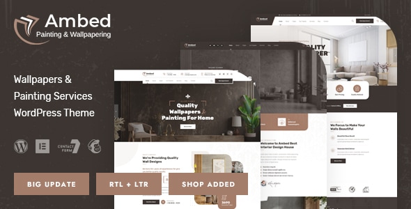 Ambed 1.2 - Wallpapers & Painting Services WordPress Theme