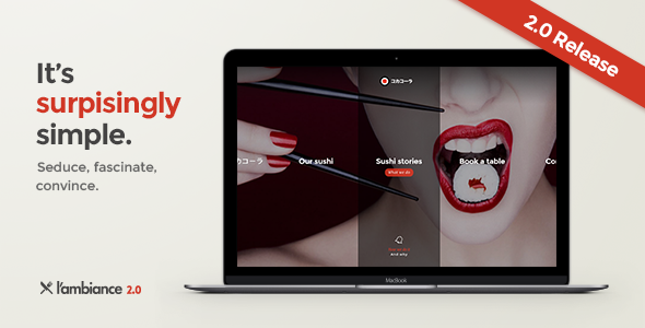 Ambiance 1.0 - Restaurant WordPress Theme