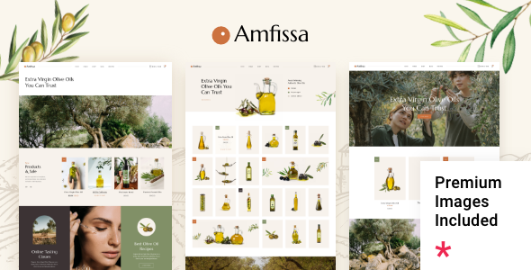 Amfissa 1.2.1 - Organic Olive Shop WordPress Theme