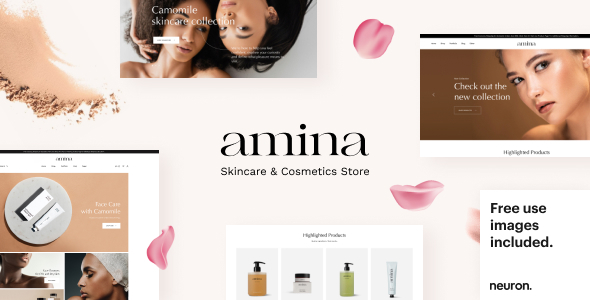 Amina 4.98 - Beauty and Skincare WordPress & WooCommerce Theme
