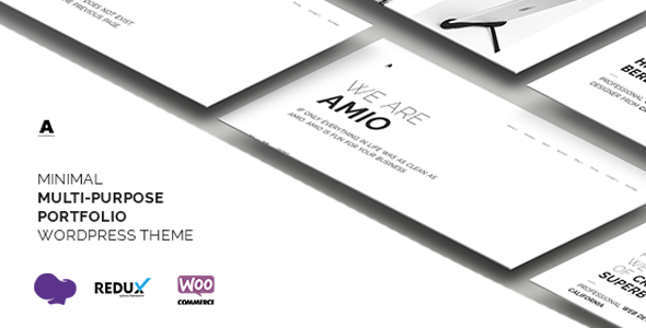 Amio  Minimal Multi-Purpose Portfolio WordPress Theme