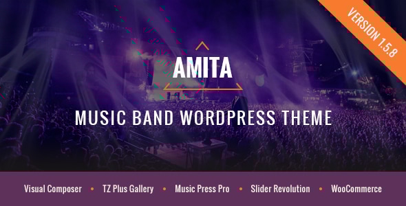 AMITA 1.6.0 - Music Band WordPress Theme