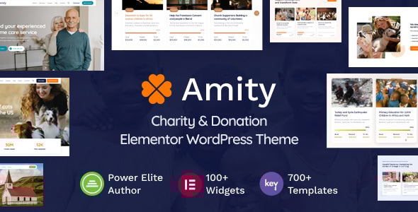 Amity 7.4 - Charity & Donation Elementor WordPress Theme