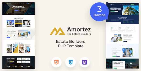 Amortez – Real Estate Group PHP Template
