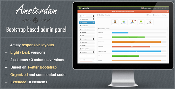 Amsterdam 1.0 - Premium Responsive Admin Template