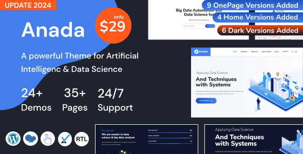 Anada 6.9 - AI Agency & Data Science WordPress