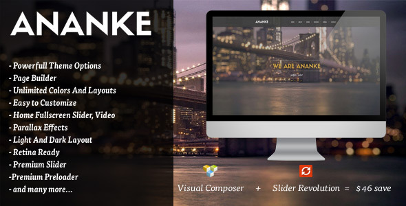 Ananke 3.9.13 - One Page Parallax WordPress Theme